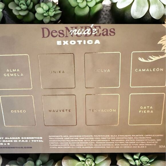 Alamar Cosmetics DesNudeAs Exotica Pressed Pigment Palette Nude Pink 8 Shades - Picture 6 of 8